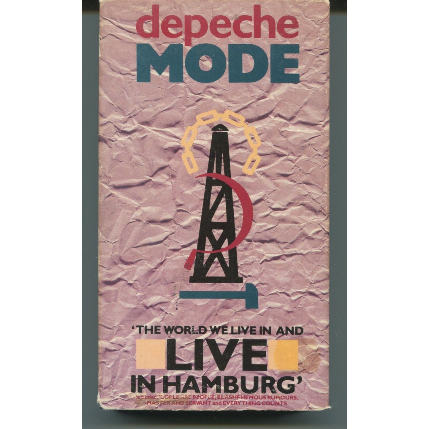 Depeche Mode - The World We Live in and Live in Hamburg (1999) VHS Tape