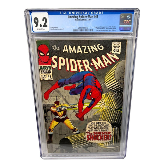 Amazing Spider-Man #46 CGC 9.2 OW Pages Marvel Stan Lee Story 1st App. Shocker