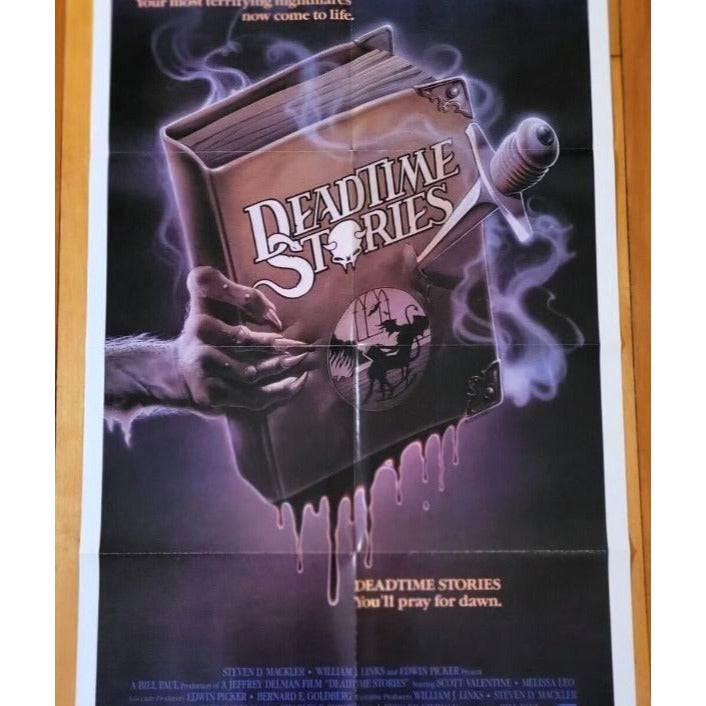 Deadtime Stories (1986) Original Movie Poster 27x41 Scott Valentine