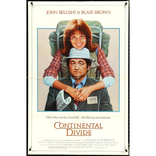 Continental Divide (1981) Original Movie Poster 27x41 Folded John Belushi EM1A41