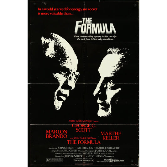 The Formula (1980) Original Movie Poster Crime Thriller 27x41 Folded EM1A51