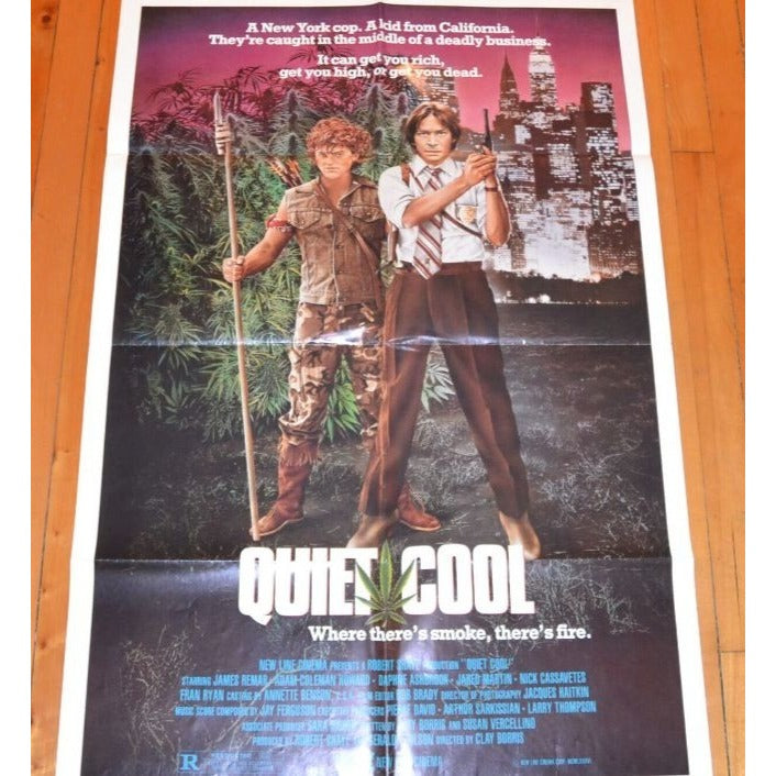 Quiet Cool (1986) Original Movie Poster 27x41 Folded James Remar