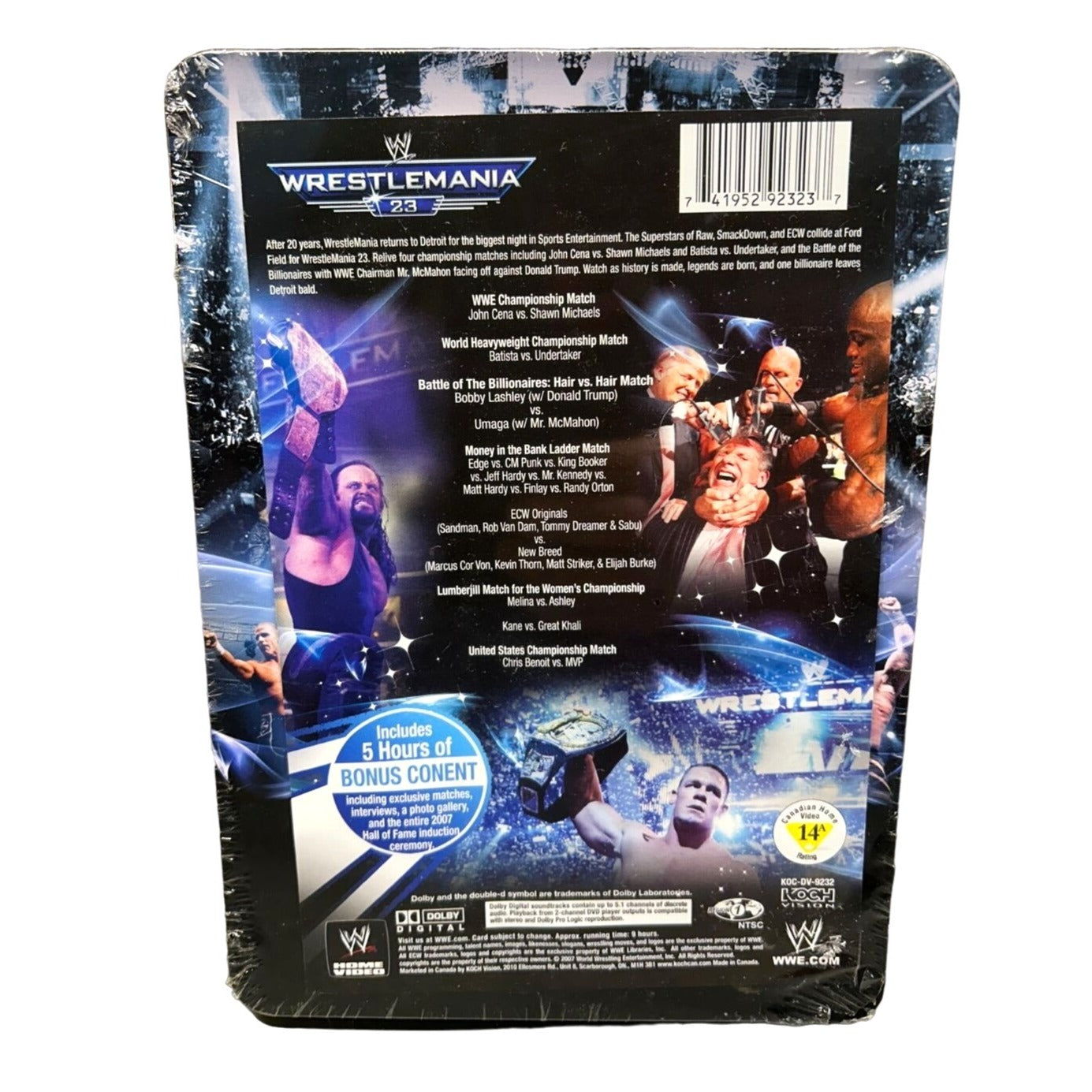 WWE - Wrestlemania 23 (DVD 2007) NEW SEALED Donald Trump John Cena Vince McMahon