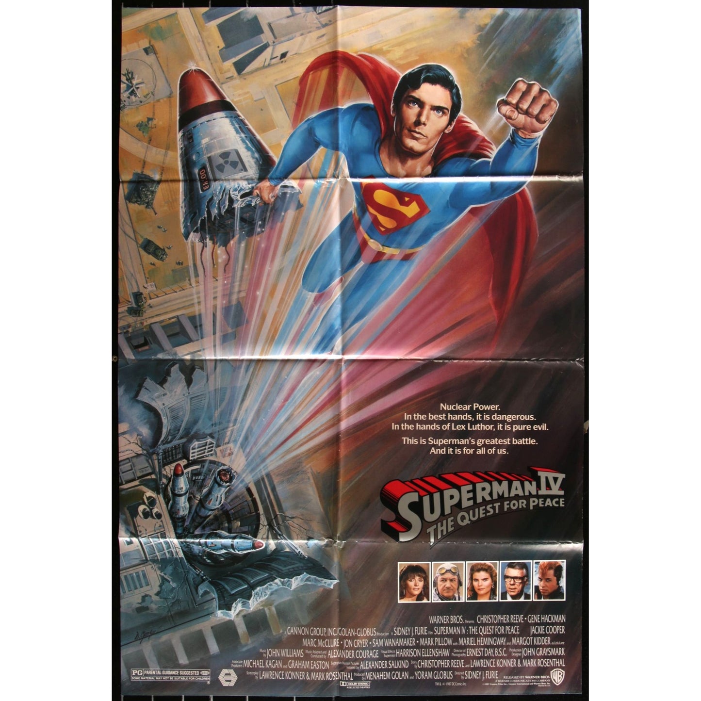 Superman IV: The Quest for Peace (1987) Original Movie Poster 27x40 Folded EMP69