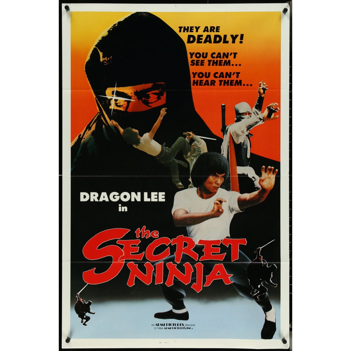 Lot of 32 Tri-Folded Kung-Fu One-Sheet Original Movie Posters 70s & 80s EM2A12