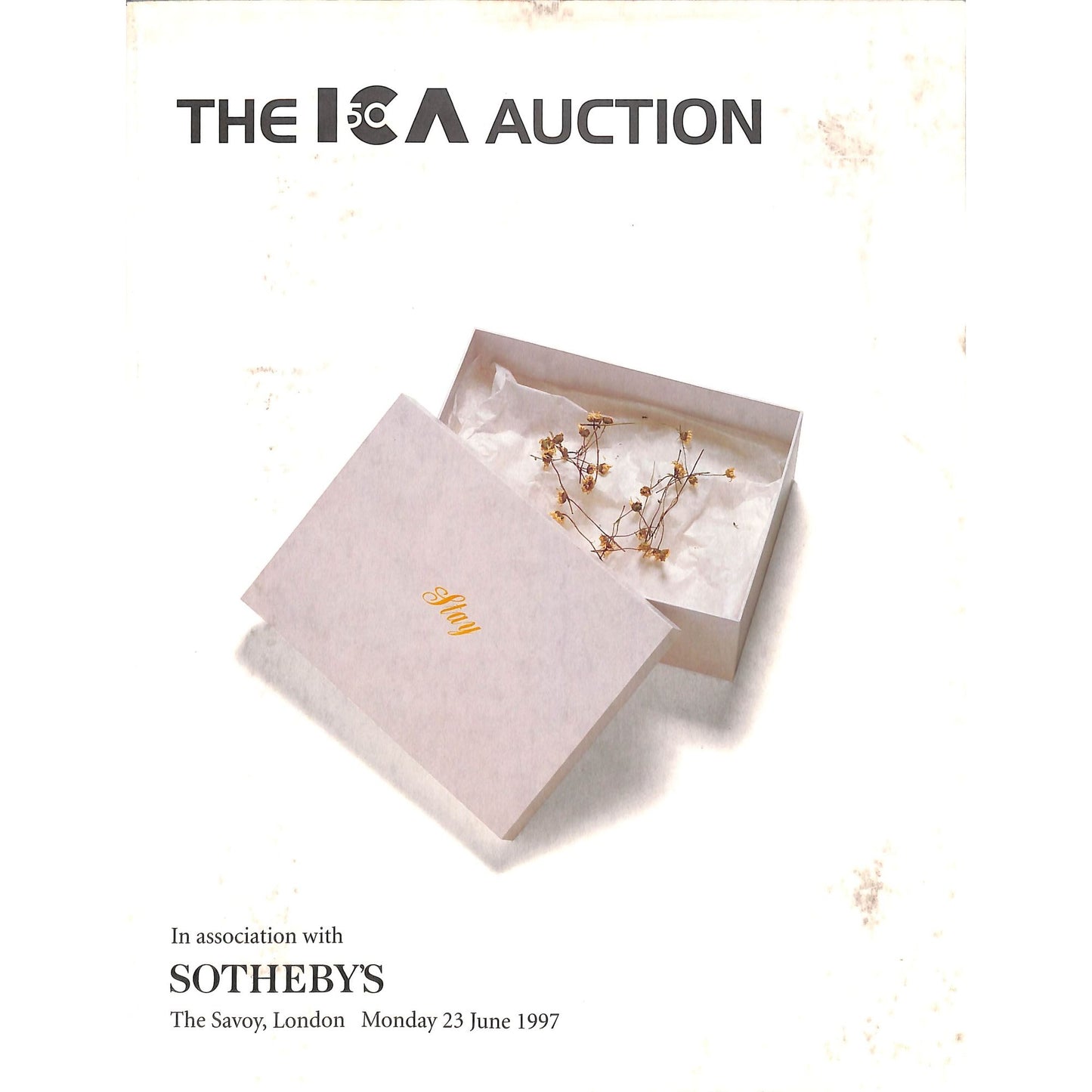 Sotheby's and ICA Auction Art Catalog June 23, 1997