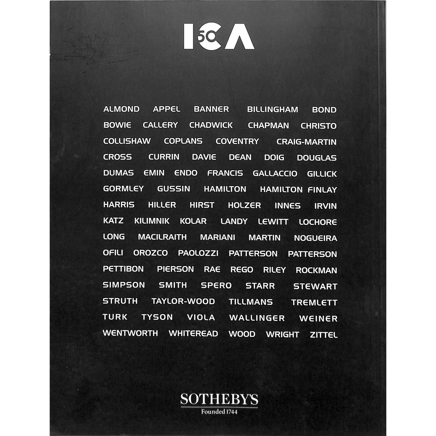 Sotheby's and ICA Auction Art Catalog June 23, 1997