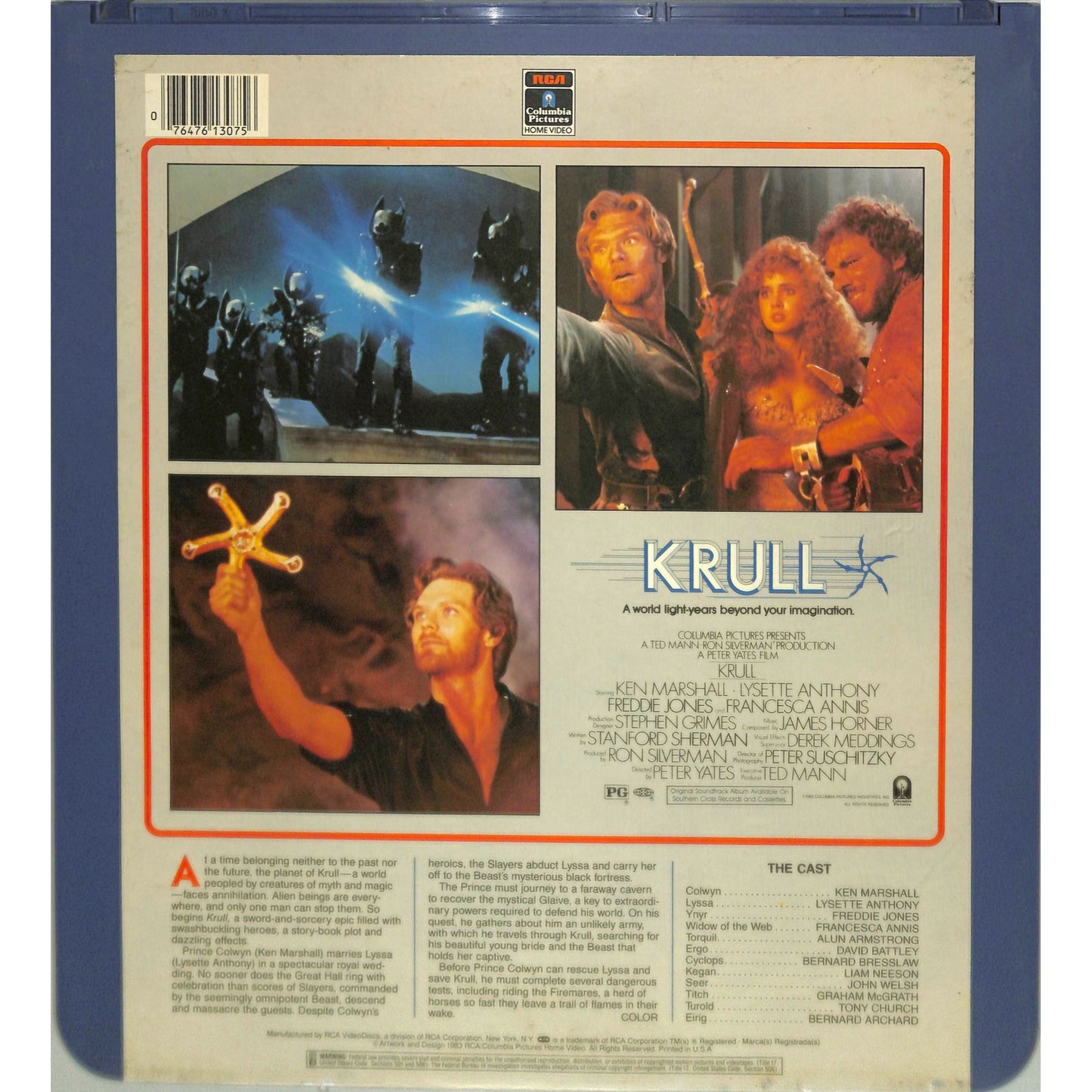 Krull (1983) Vintage CED Videodisc