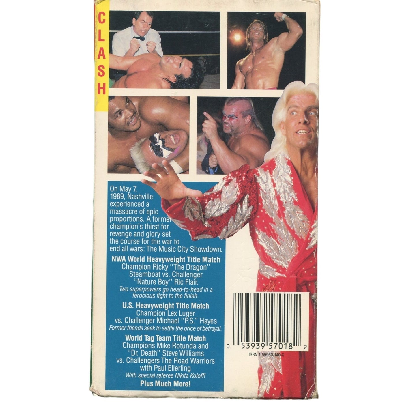 Wrestling War '89: Music City Shut Down (1989) Wrestling VHS Tape