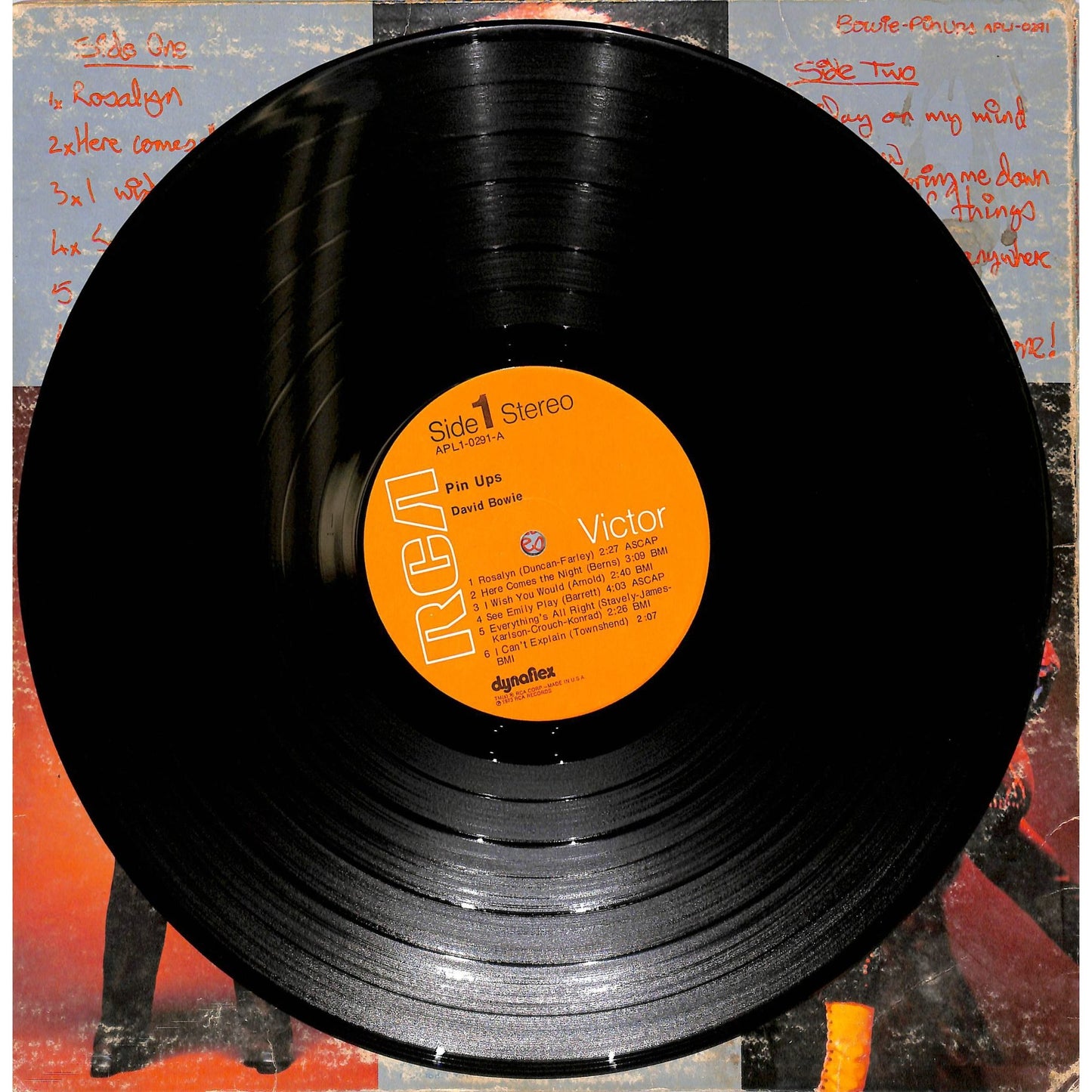 David Bowie - Pinups Vinyl Record APL1-0291