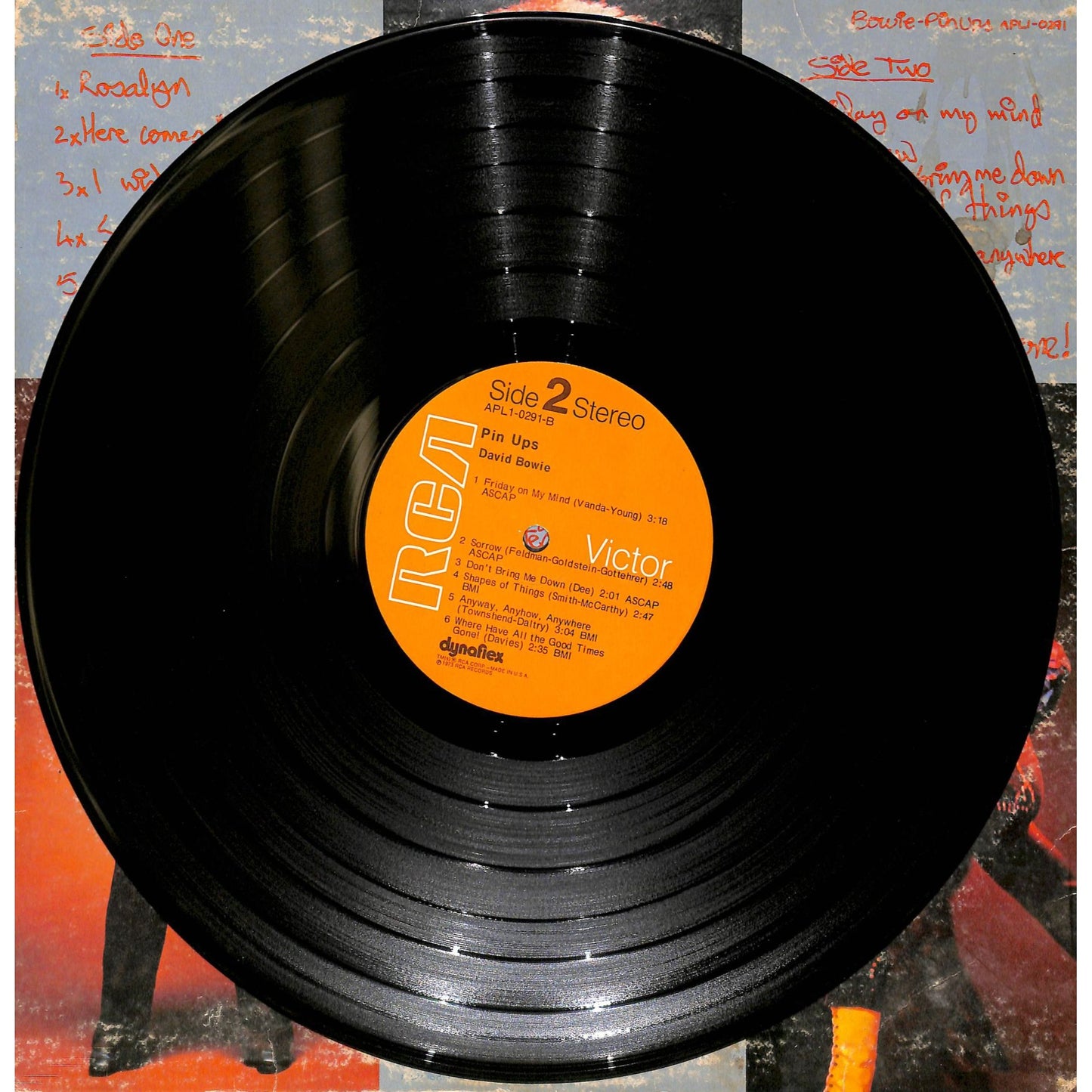 David Bowie - Pinups Vinyl Record APL1-0291