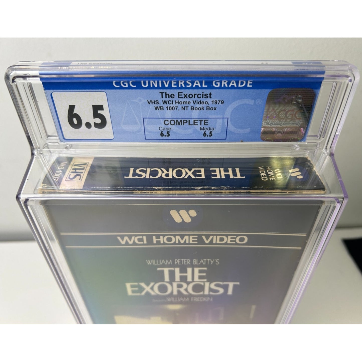 The Exorcist - RARE VHS WCI Home Video 1979 WB 1007 NT Book Box CGC 6.5 Complete