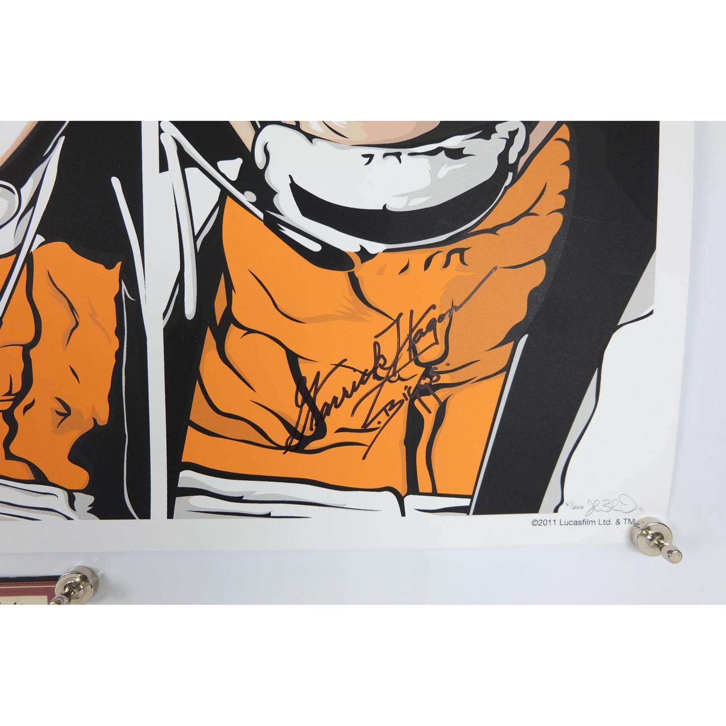 Star Wars Art Print by Joshua Budich w/ Autographs Dennis Lawson & Garrick Hagon