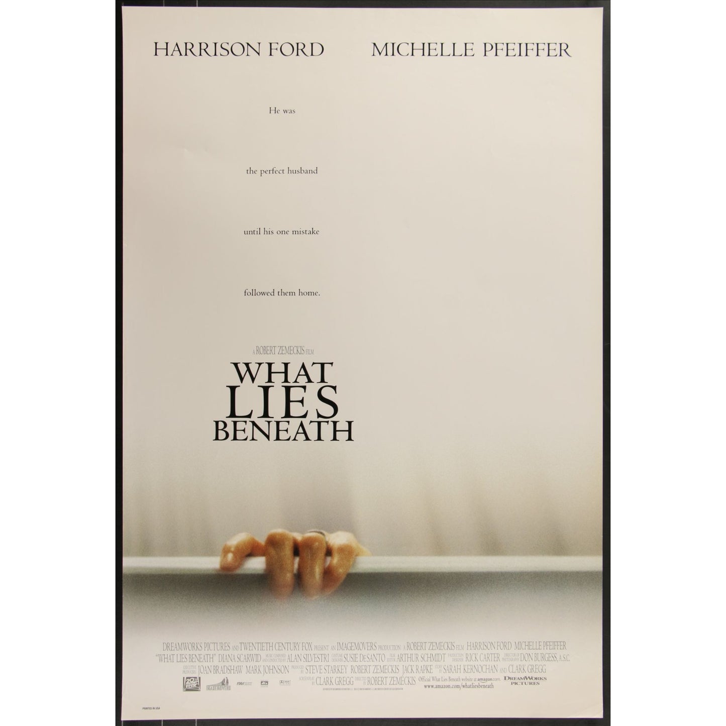What Lies Beneath (2000) Original Movie Poster Rolled 27x40
