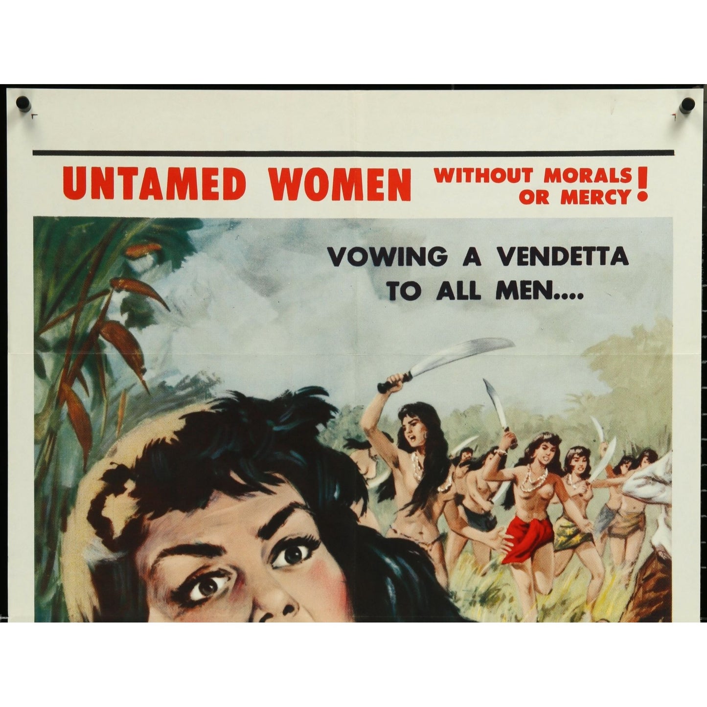Attack of the Jungle Women (1959) Original Theatrical Folded Movie Poster 27x41