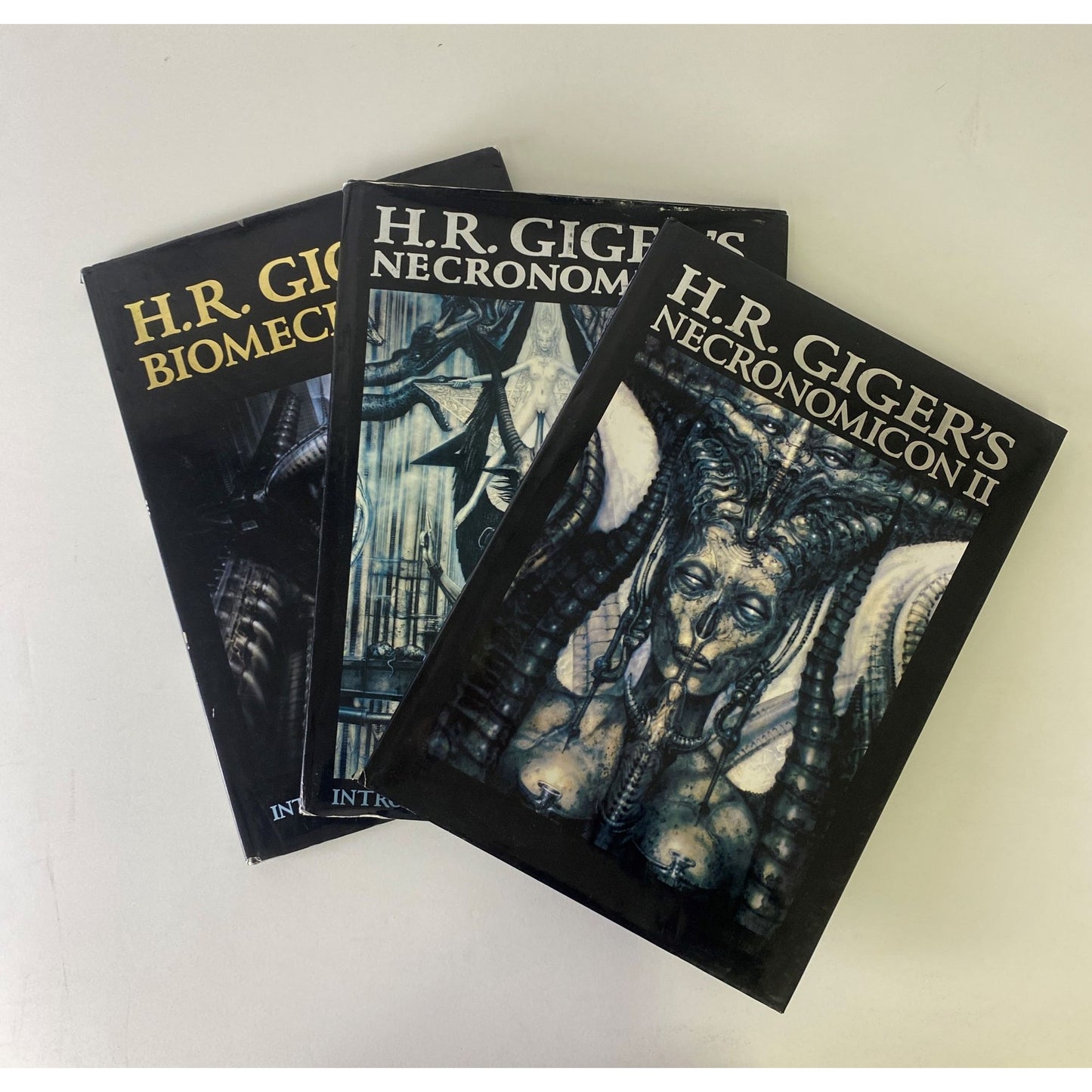 HR Giger Necronomicon Book Series 3 Hardcover Books