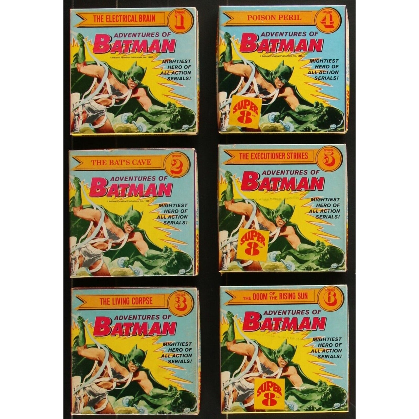Adventures of Batman 8MM Films (1965) Set of 6