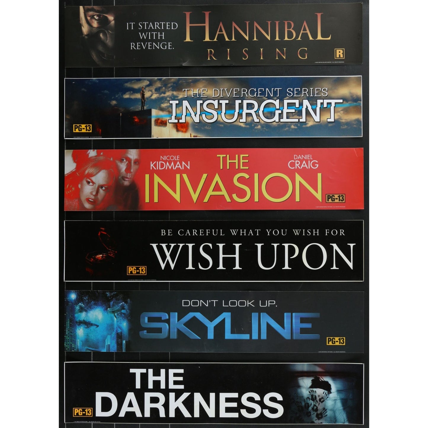 95 Original Movie Theater Mylars Horror Sci-Fi 5x25
