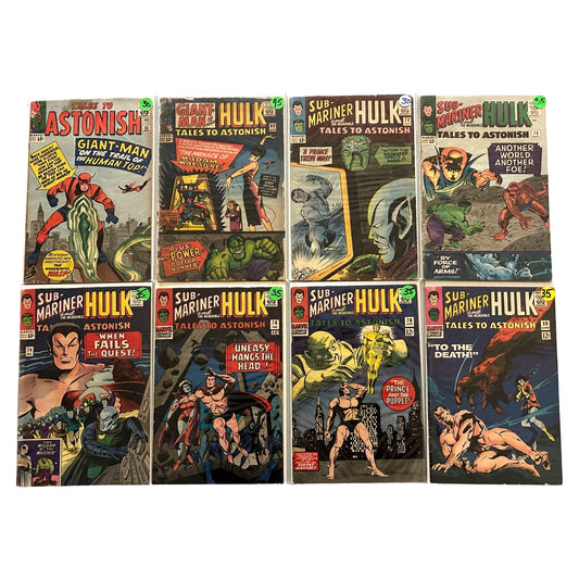 BULK LOT 16 Tales to Astonish Silver Age Marvel Comics Hulk Sub-Mariner G/VG