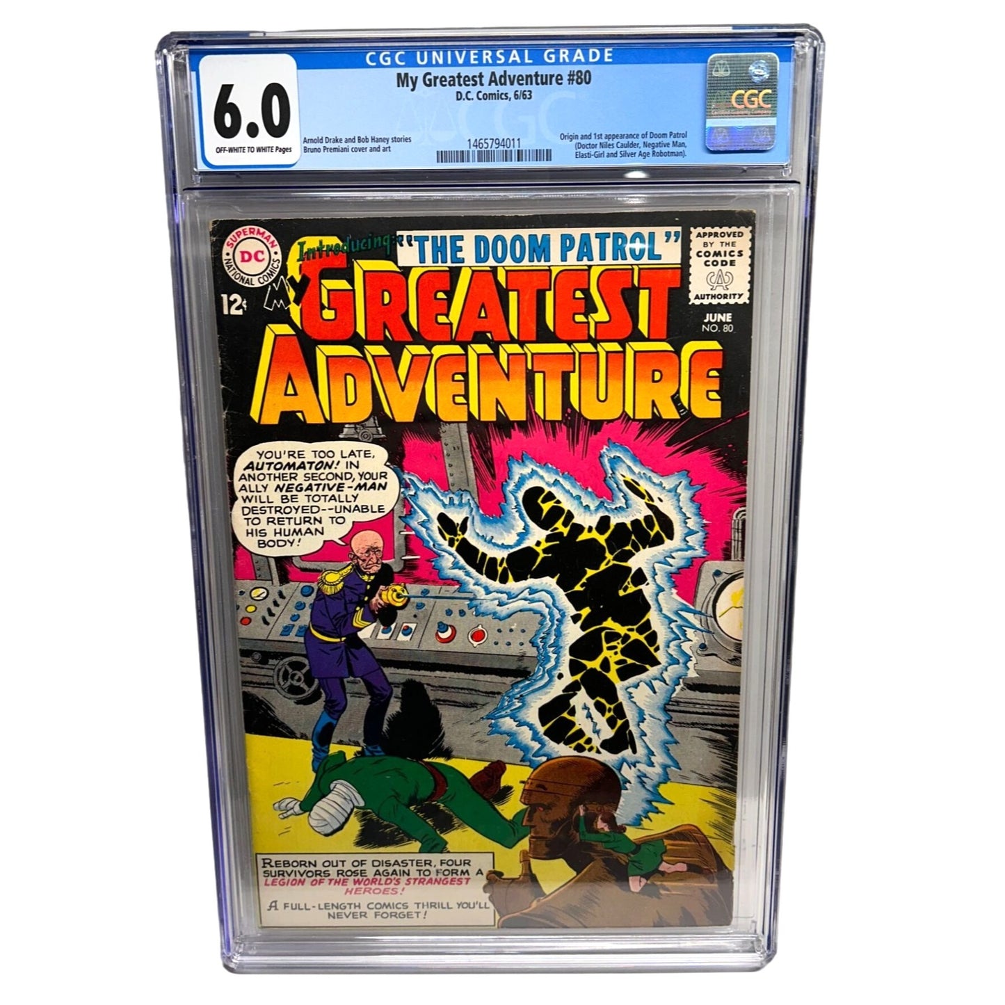 My Greatest Adventure #80 (DC Comics, 1963) CGC 6.0 1st App. of Doom Patrol