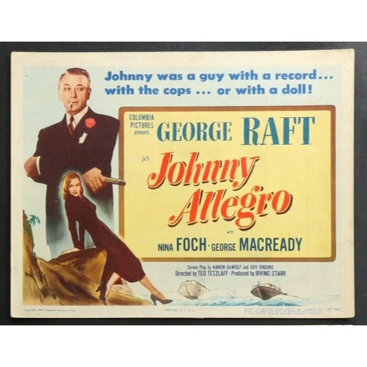 Johnny Allegro (1949) Original Lobby Card Movie Poster 11x14