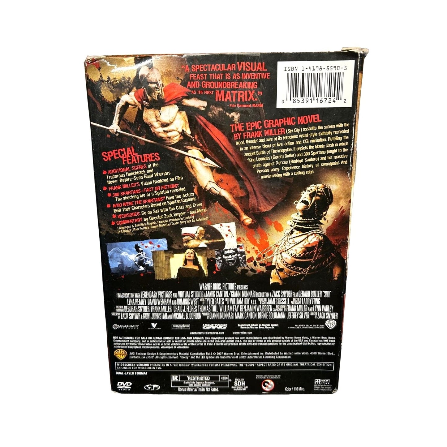 300 - Two Disc DVD Best Buy Exclusive Spartan Helmet Replica and Collectible Art