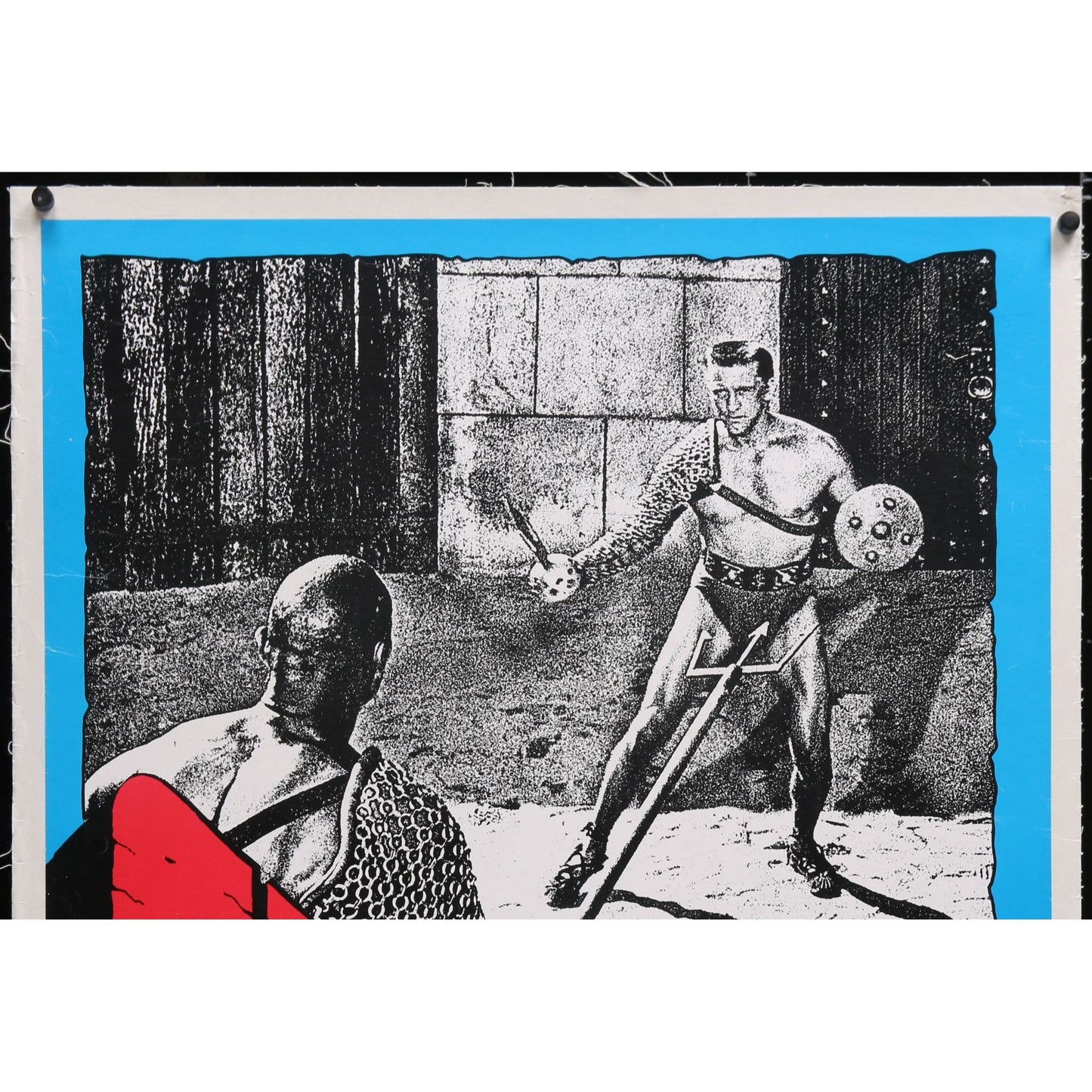 SPARTACUS - 1984 Swedish Re-Release Poster Linenbacked 27 1/2" x 39" Kubrick