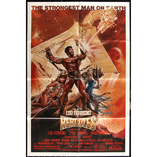 Hercules (1983) Original Movie Poster 27x41 Folded One-Sheet Lou Ferrigno EM4-32