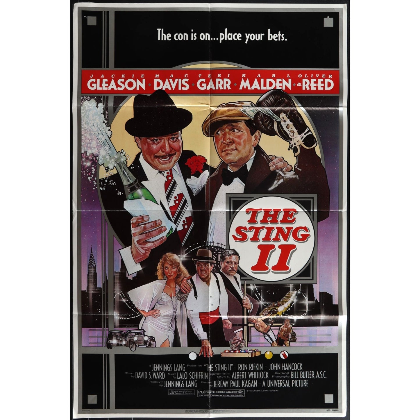 The Sting II (1983) Original Movie Poster Folded 27x41
