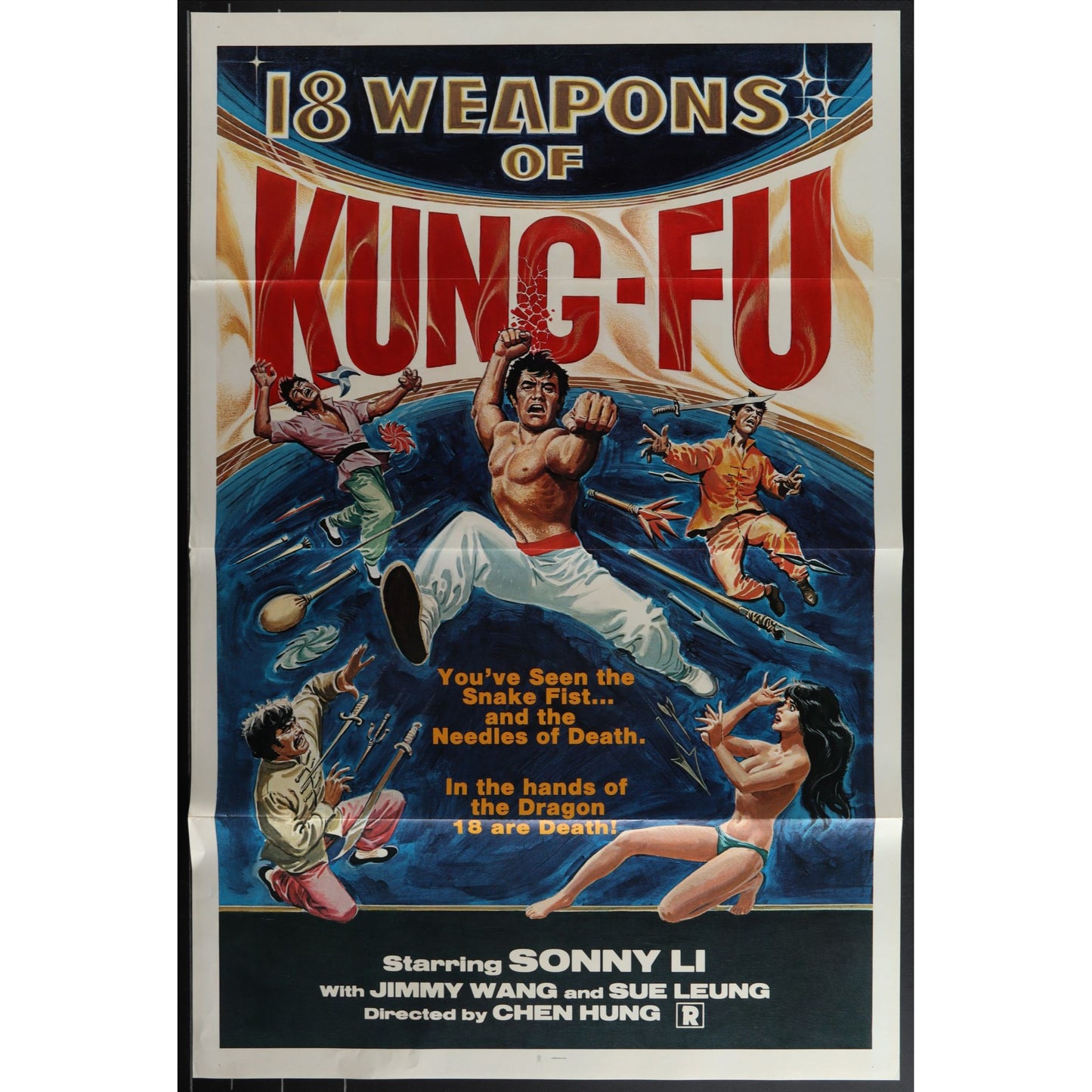 Collection of 31 Kung-Fu Martial Arts Tri-Folded Original Movie Posters