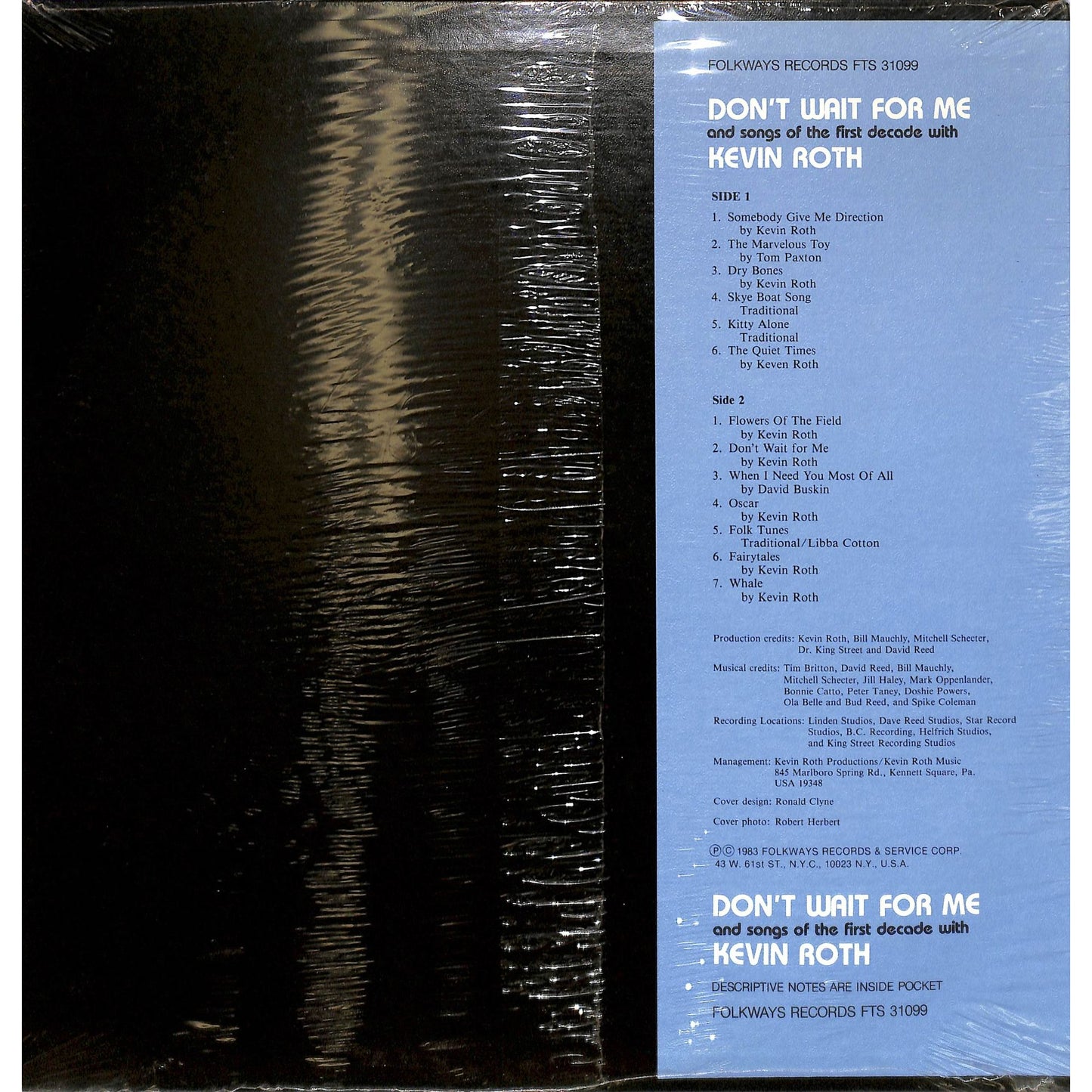 Kevin Roth - Don't Wait for Me & Songs of the First Decade Vinyl Record FTS 31099