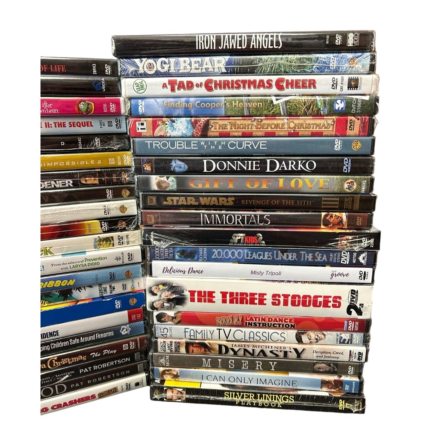 BULK LOT 105 Brand New Sealed DVDs Movies, TV, Documentaries Multi-Genre SG2-6