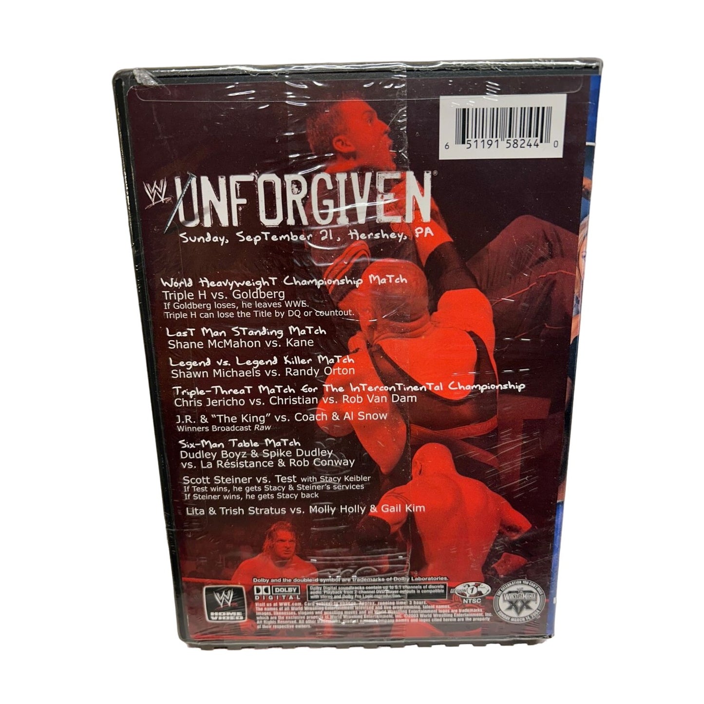WWE Unforgiven 2003 - DVD BRAND NEW SEALED Goldberg Kane Triple H Shane McMahon