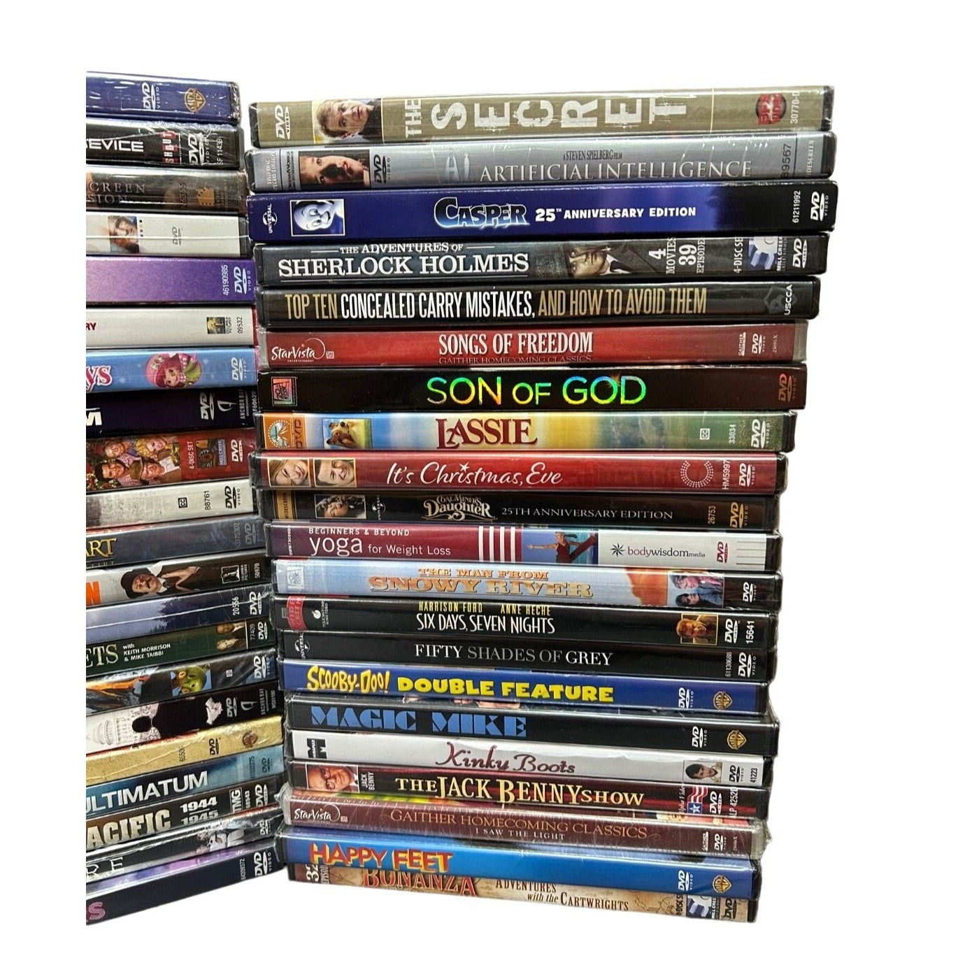 BULK LOT 104 Brand New Sealed DVDs Movies, TV, Documentaries Multi-Genre SG2-9