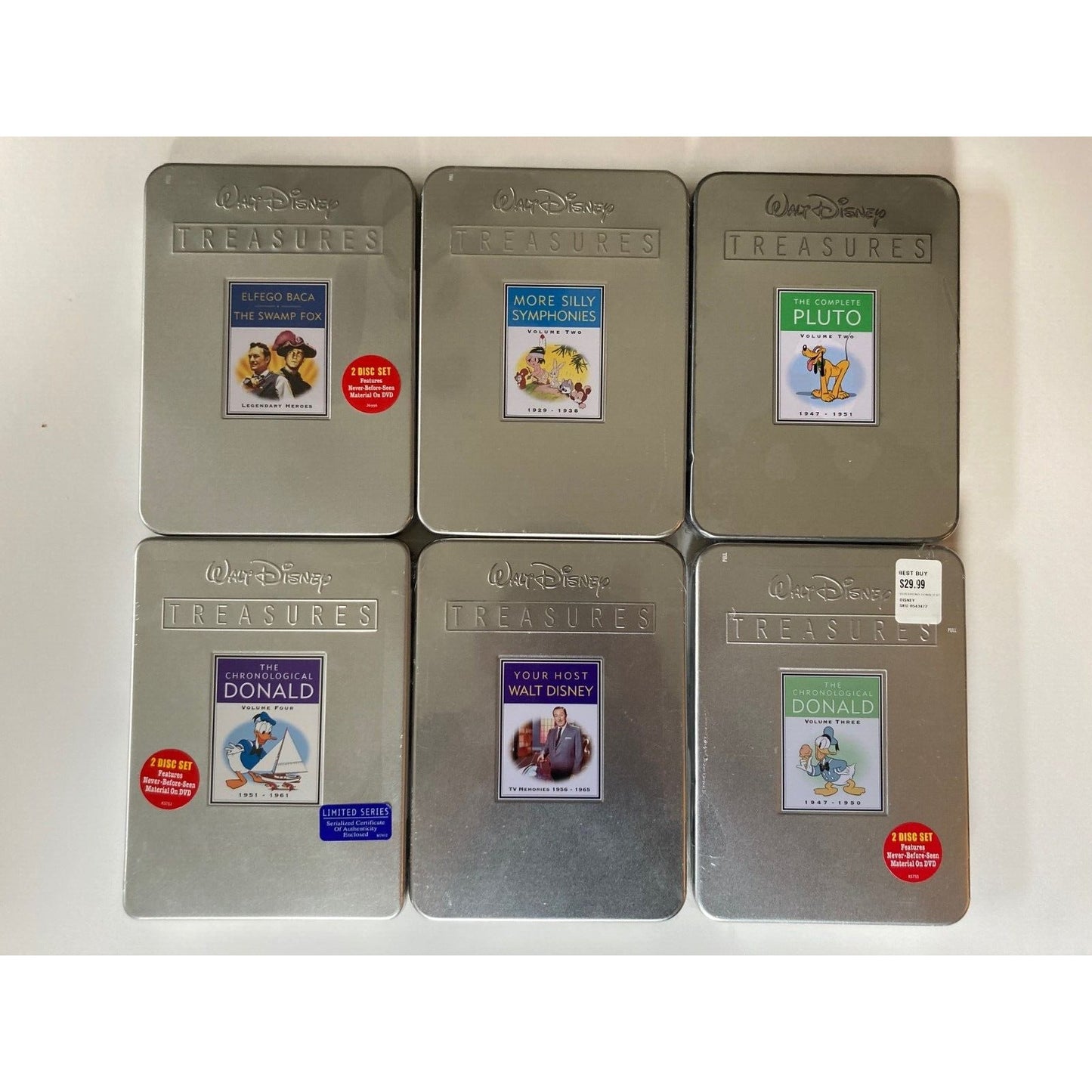 Walt Disney Treasures ALL 30 DVD TITLES - BRAND NEW CONDITION - PLUS AUTOGRAPHS!