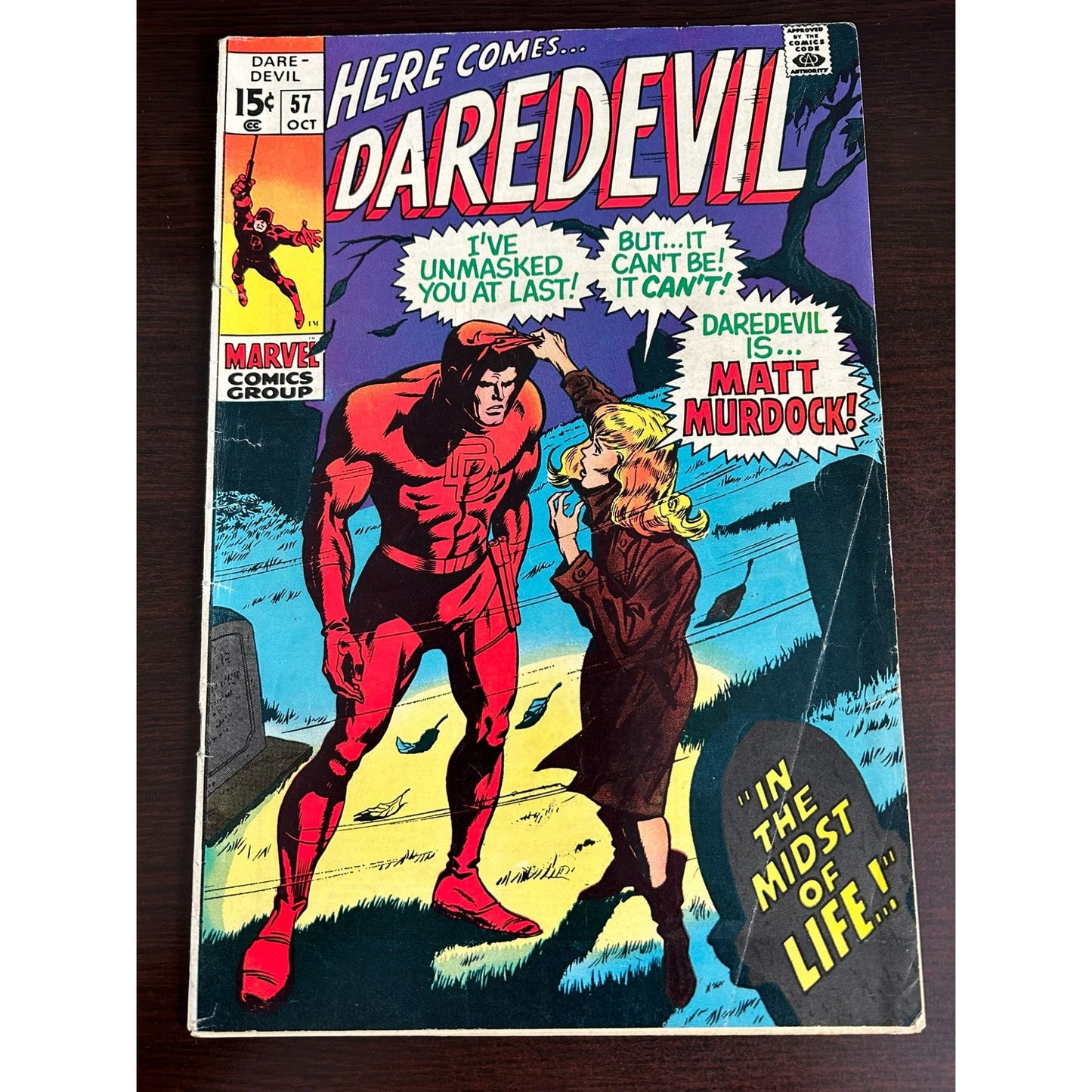 Daredevil #57 VG/FN 1969 Daredevil is... MATT MURDOCK!