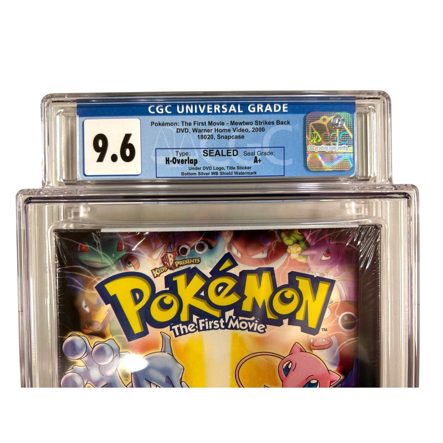 Pokémon: The First Movie - Mewtwo Strikes Back DVD (2000) CGC 9.6 Sealed A+