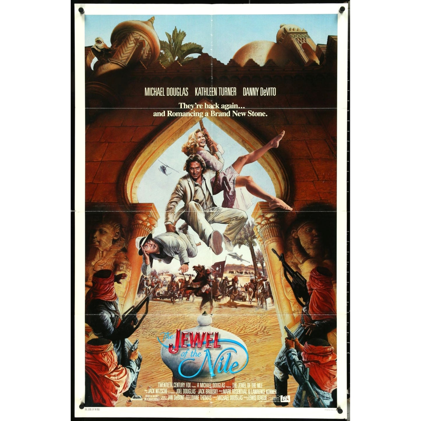 The Jewel of the Nile (1985) Orig. Movie Poster Michael Douglas 27x41 EM1A35