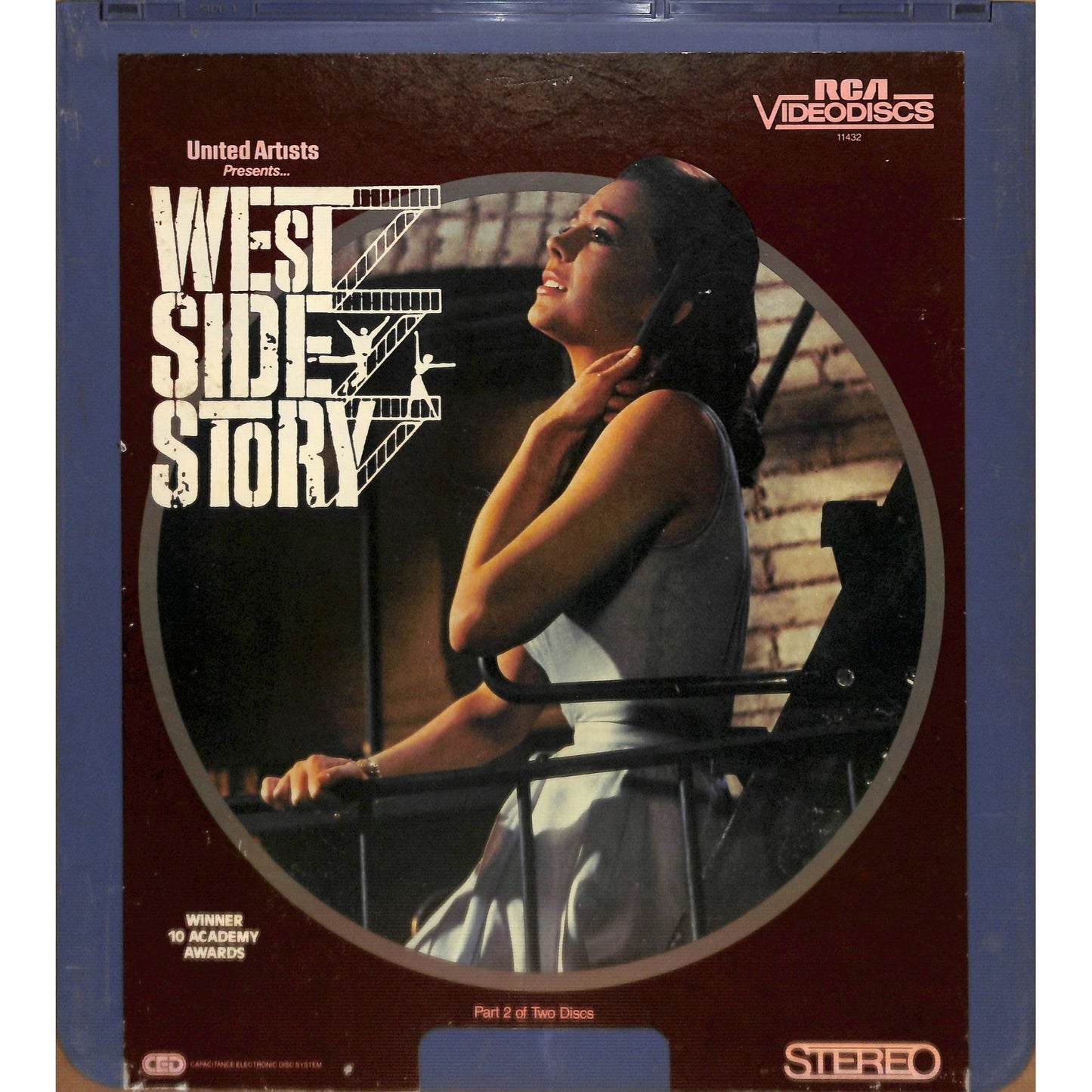 West Side Story Parts 1 & 2 (1961) Vintage CED Videodisc TESTED WORKING