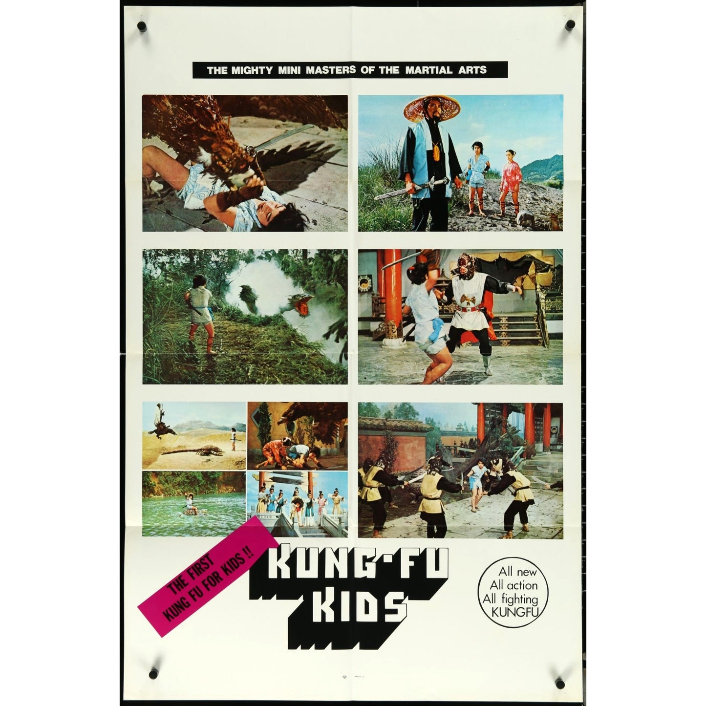 Fung Fu Kids (1988) Original Movie Poster Folded 27x41