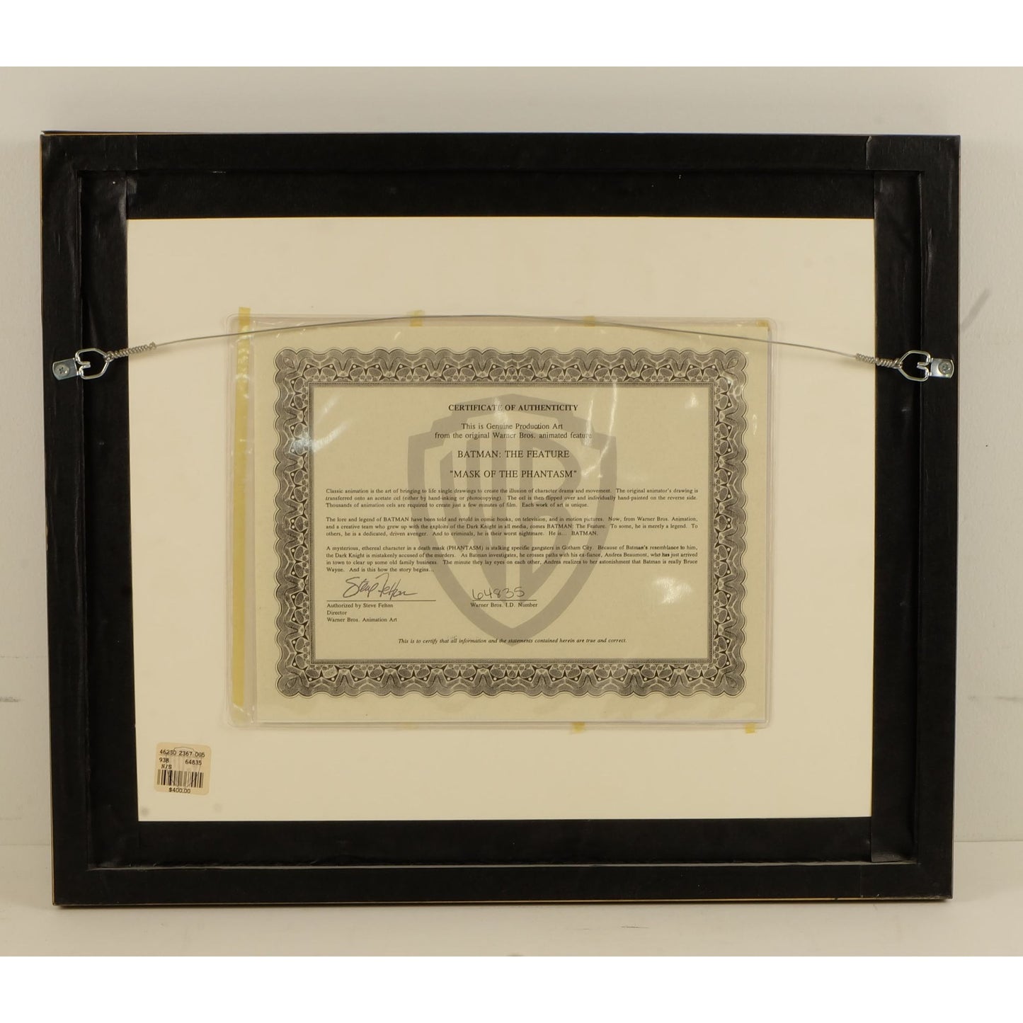 Batman: The Feature "Mask of the Phantasm" Production Art