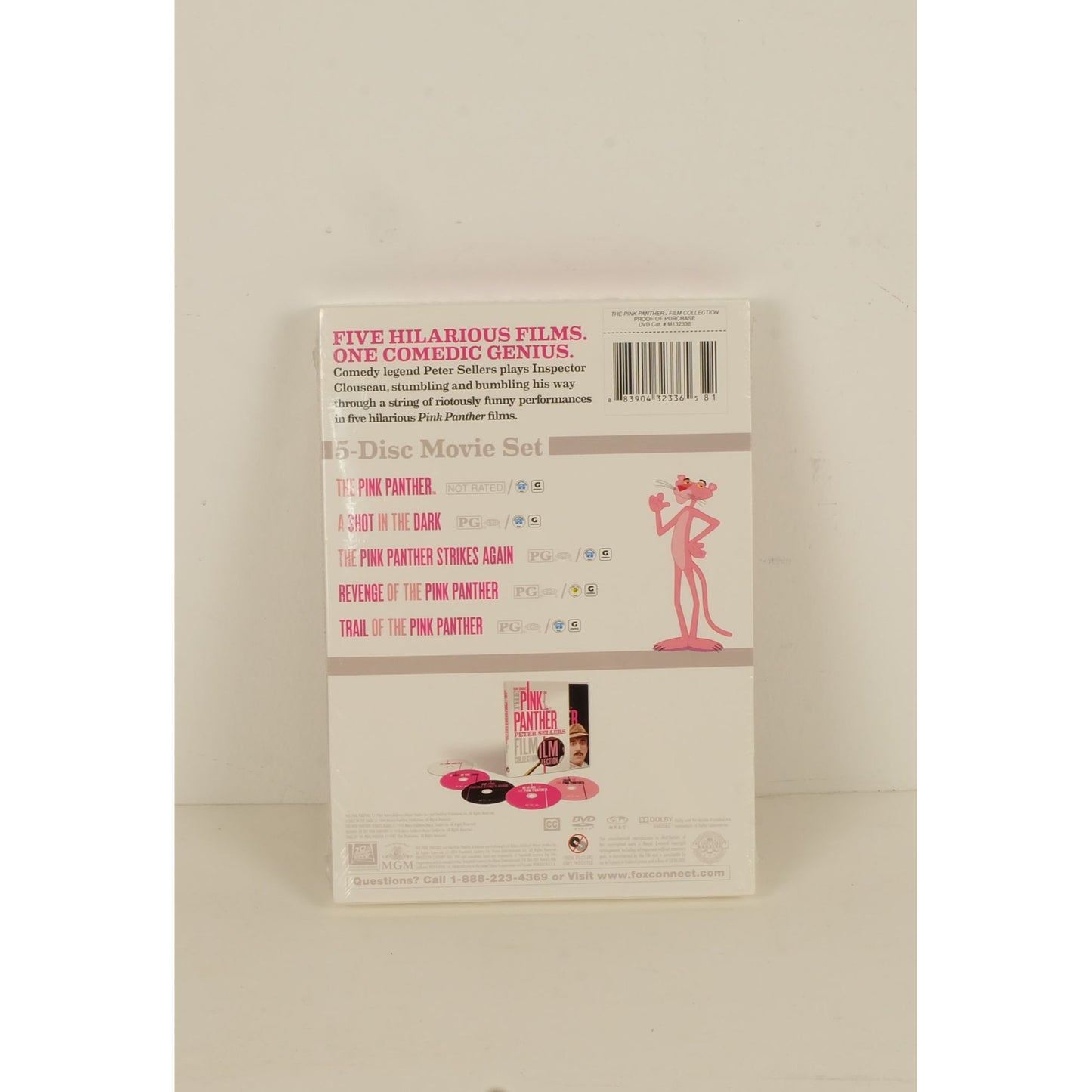 The Pink panther Peter Seller Film Collection 5 DVD Set (2014) New Sealed