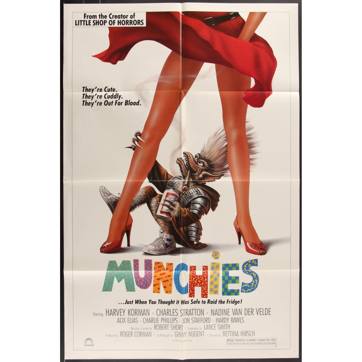 Munchies (1987) Original Movie Poster Folded 27x41