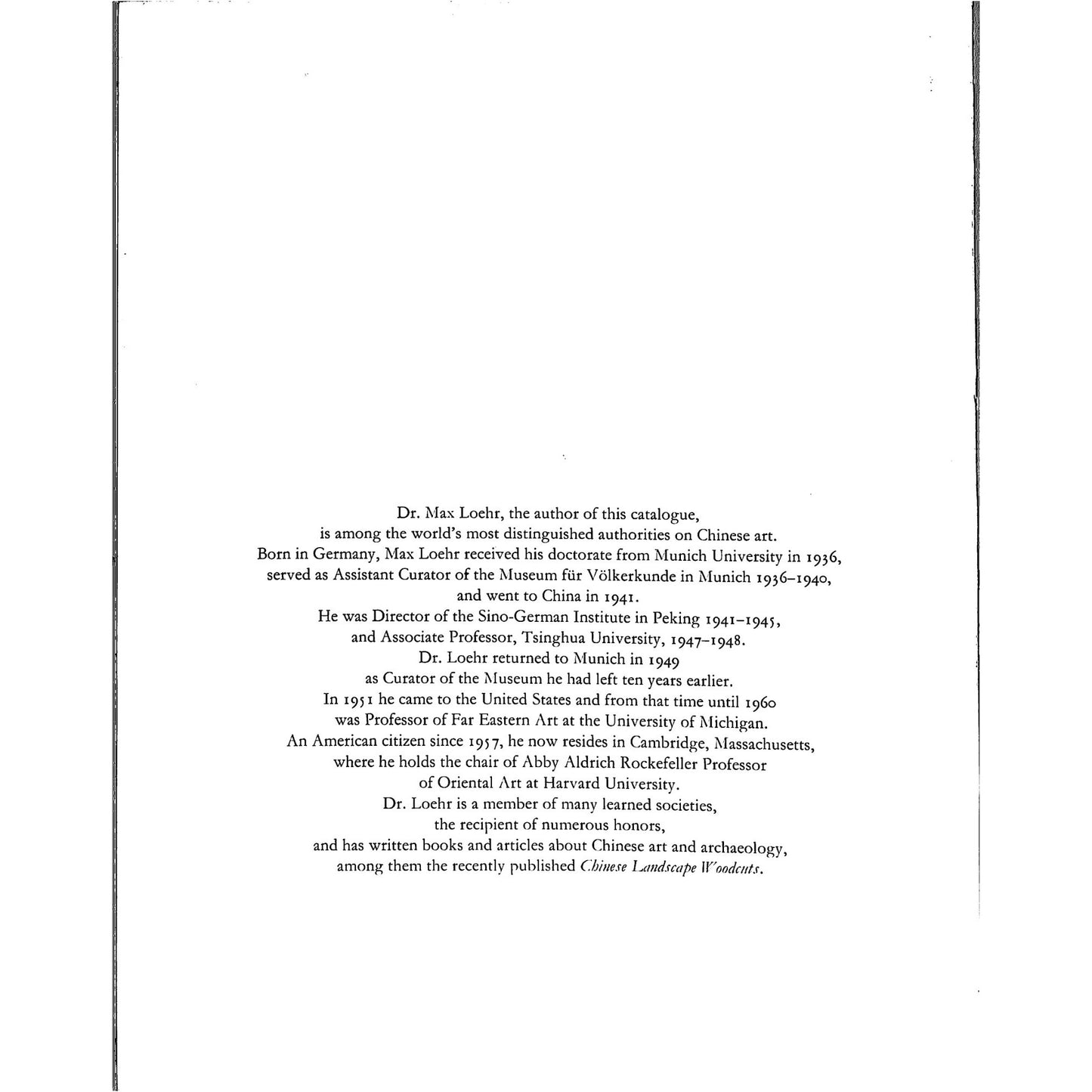 Ritual Vessels of Bronze Age China Max Loehr Catalog 1968