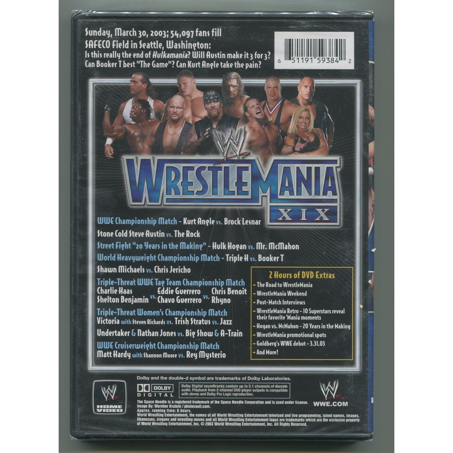 WWE: WrestleMania XIX DVD BRAND NEW SEALED