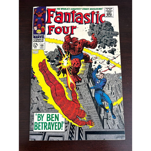 Fantastic Four #69 - Marvel Comics 1967 VG-F "By Ben Betrayed"
