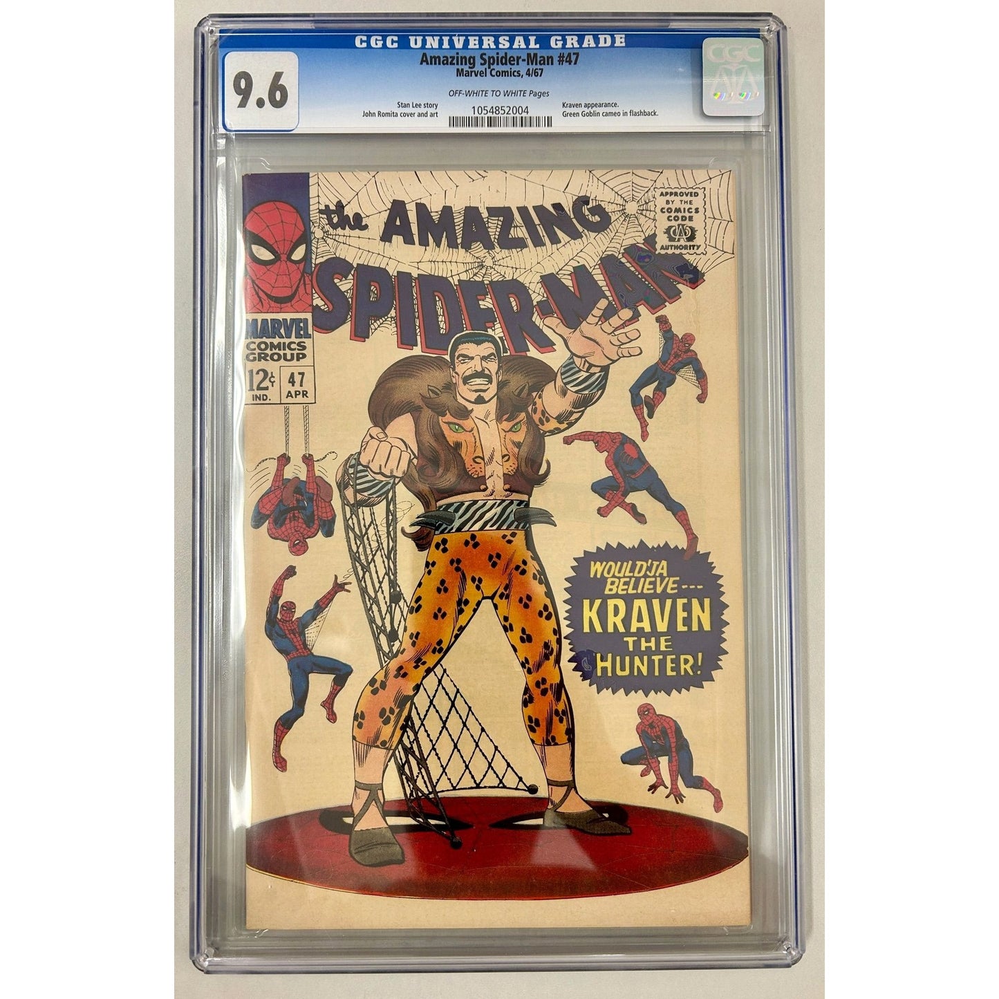 Amazing Spider-Man #47 (1967) CGC 9.6 Kraven the Hunter