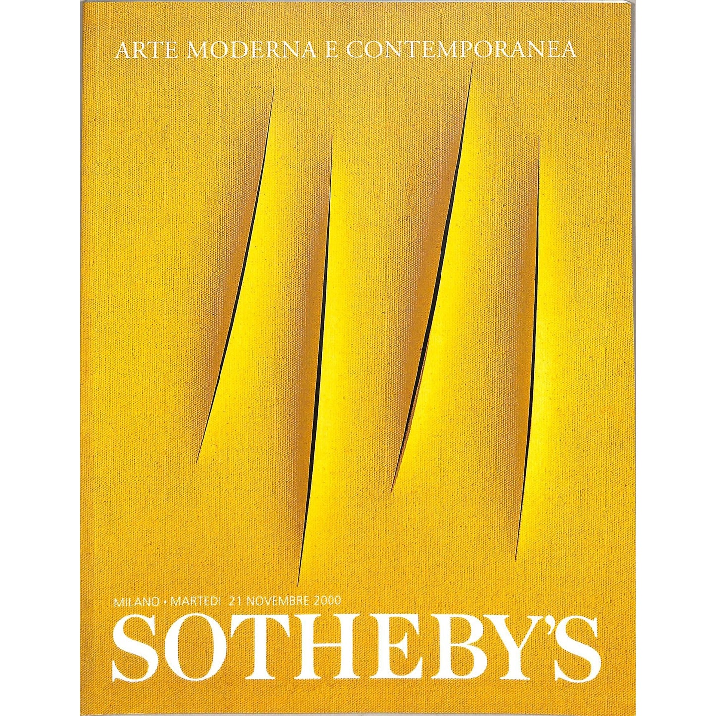Sotheby's Arte Moderna E Contemporanea Auction Catalog November 21, 2000