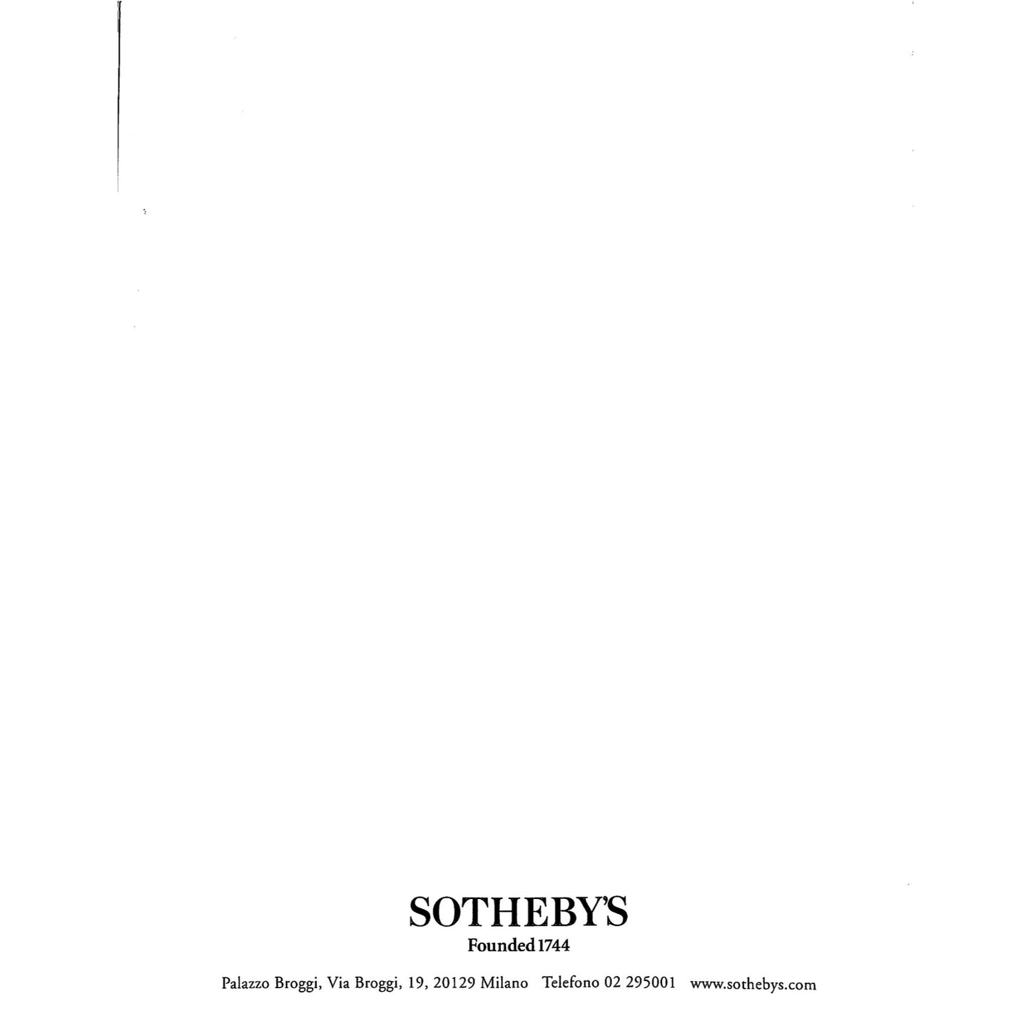 Sotheby's Arte Moderna E Contemporanea Auction Catalog November 21, 2000