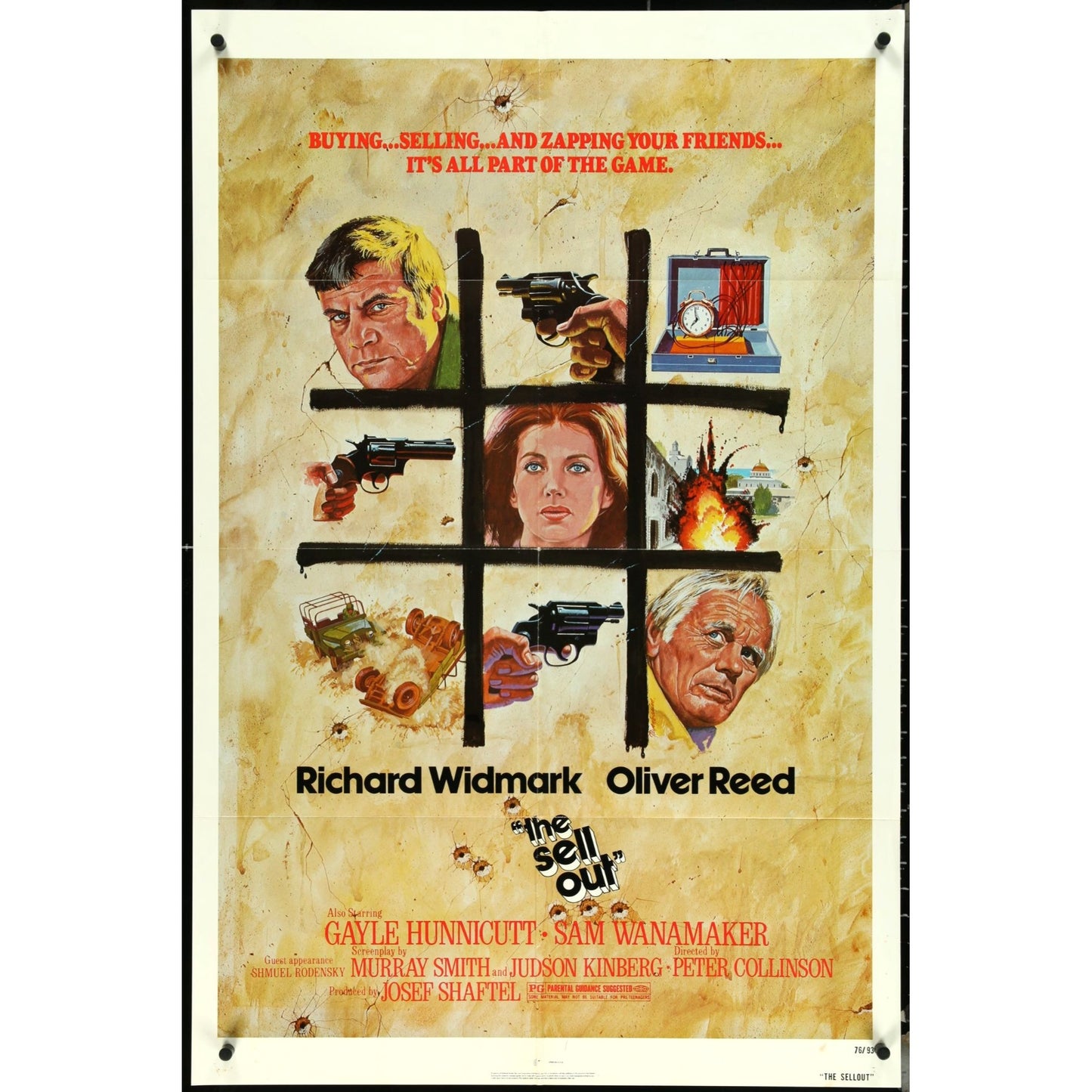 The Sell Out (1976) Crime Drama Original Movie Poster 27x41 Oliver Reed EM1A66